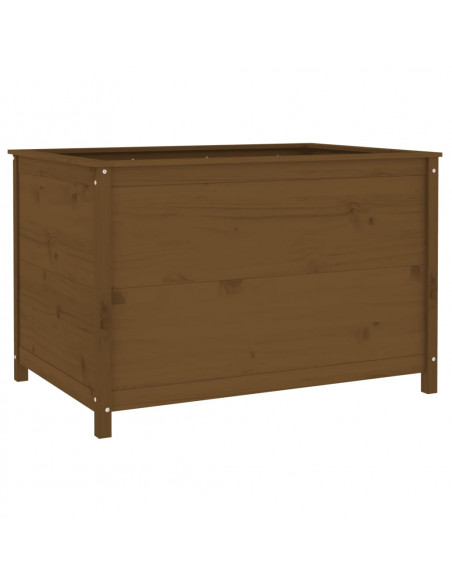 Fioriera Rialzata Giardino Miele 119,5x82,5x78cm Massello Pino