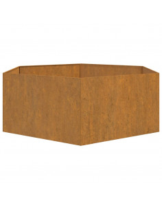 Fioriera Ruggine 138x120x45 cm Acciaio Corten 2
