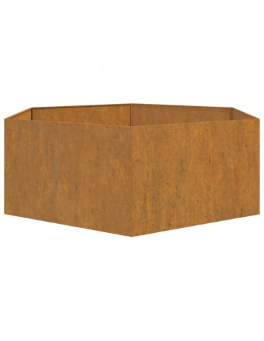 Fioriera Ruggine 138x120x45 cm Acciaio Corten