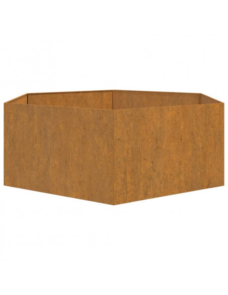 Fioriera Ruggine 138x120x45 cm Acciaio Corten