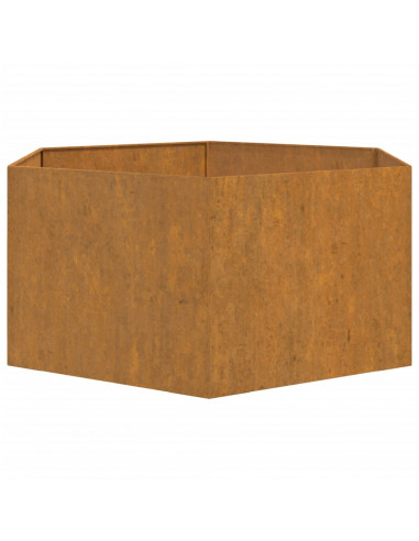 Fioriera Ruggine 90x90x45 cm Acciaio Corten