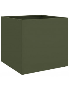 Fioriera Verde Oliva 42x40x39 cm in Acciaio Laminato a Freddo 2
