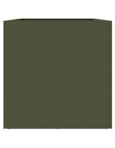 Fioriera Verde Oliva 62x30x29 cm in Acciaio Laminato a Freddo 2