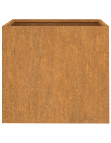 Fioriere 2 pz 32x30x29 cm Acciaio Corten