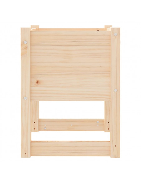 Fioriere 2 pz 40x40x52,5 cm in Legno Massello di Pino