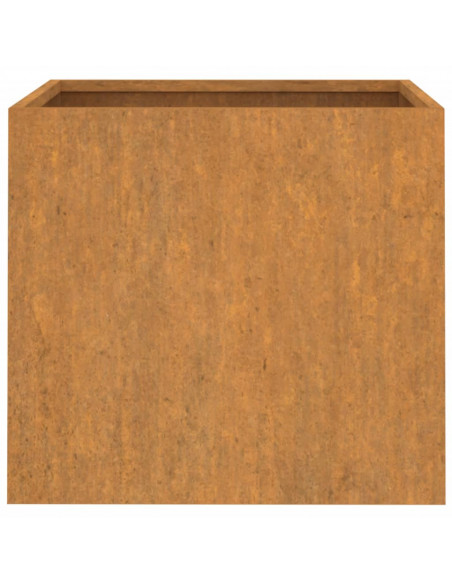 Fioriere 2 pz 49x47x46 cm Acciaio Corten