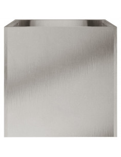 Fioriere 2 pz Argento 32x30x29 cm in Acciaio Inox