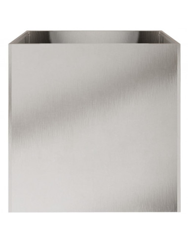 Fioriere 2 pz Argento 49x47x46 cm in Acciaio Inox