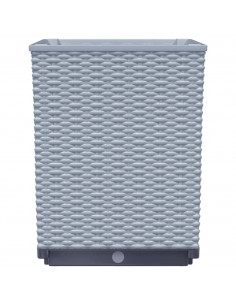 Fioriere 2 pz Grigio Chiaro 30x30x37 cm in Polipropilene