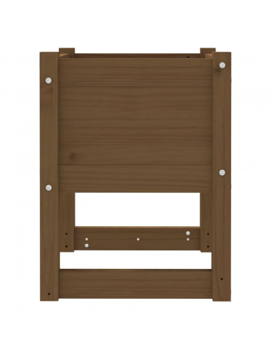 Fioriere 2 pz Miele 40x40x52,5 cm in Legno Massello di Pino