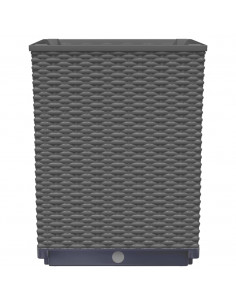 Fioriere 2 pz Nere 30x30x37 cm in Polipropilene 2