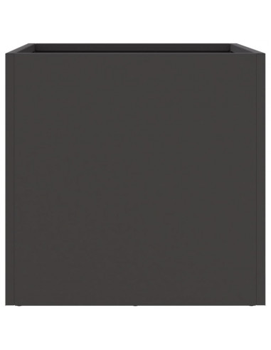 Fioriere 2 pz Nere 32x30x29 cm in Acciaio