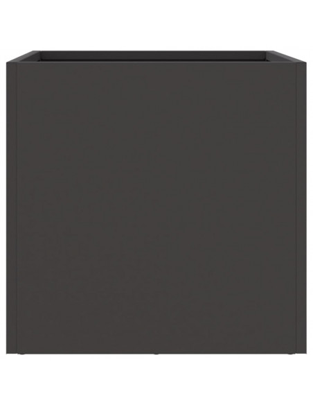 Fioriere 2 pz Nere 32x30x29 cm in Acciaio