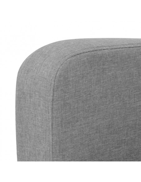 Divano a 2 Posti 135x65x76 cm Grigio Chiaro