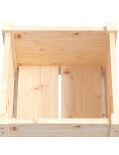 Fioriere da Giardino 2 pz 40x40x70 cm in Legno Massello di Pino 2