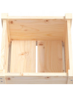 Fioriere da Giardino 2 pz 50x50x70 cm in Legno Massello di Pino 2