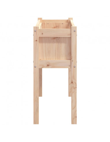 Fioriere da Giardino 2 pz con Gambe in Legno Massello di Pino