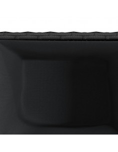 Fioriere da Giardino 2 pz Nere 36x30x32 cm in Polyrattan 2