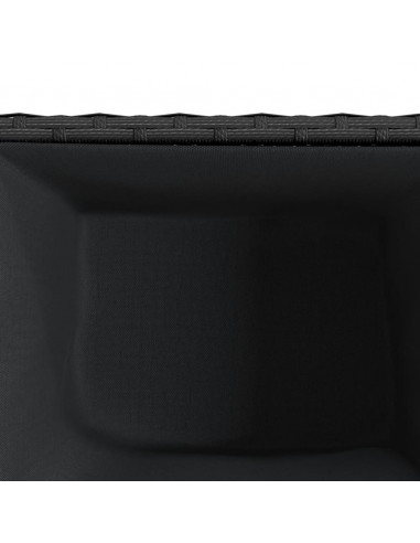 Fioriere da Giardino 2 pz Nere 36x30x32 cm in Polyrattan