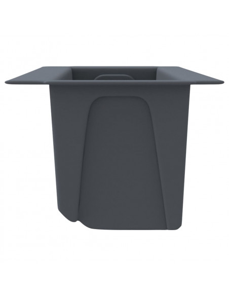Fioriere per Europallet 12 pz Grigio 36x13,5x9,5 cm in PP
