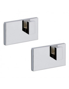 Fissaggi Gedy 2405 13 AUGUSTUS Kit 2 placche adesive Cromo Cromo