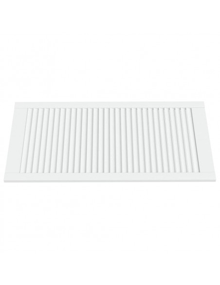 Ante a Lamelle 4 pz Bianche 99,3x49,4 cm in Legno di Pino