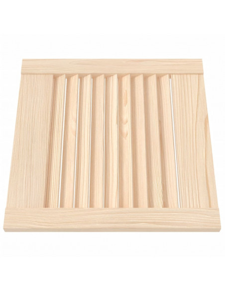 Anta con Design a Lamelle 39,5x39,4 cm in Legno di Pino