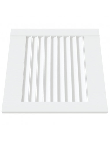 Ante a Lamelle 2 pz Bianche 39,5x39,4 cm in Legno di Pino