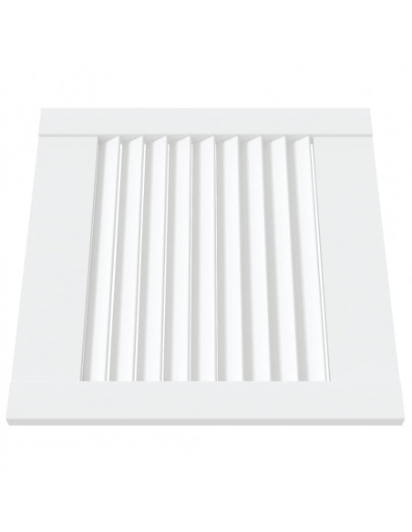 Ante a Lamelle 2 pz Bianche 39,5x39,4 cm in Legno di Pino