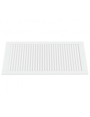 Ante a Lamelle 2 pz Bianche 99,3x49,4 cm in Legno di Pino