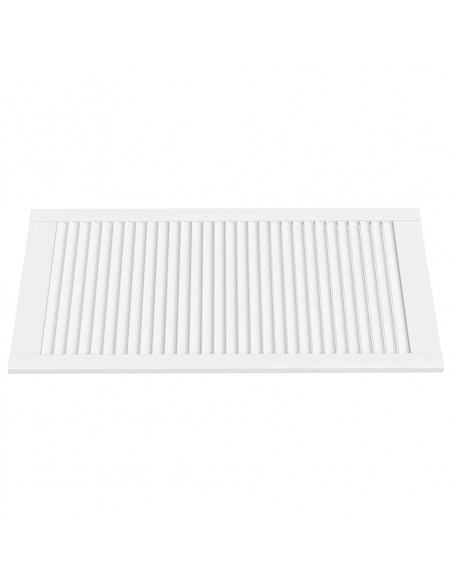 Ante a Lamelle 2 pz Bianche 99,3x49,4 cm in Legno di Pino