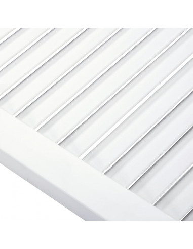 Ante a Lamelle 2 pz Bianche 99,3x49,4 cm in Legno di Pino