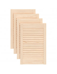 Ante con Design a Lamelle 4 pz 61,5x39,4 cm in Legno di Pino 2