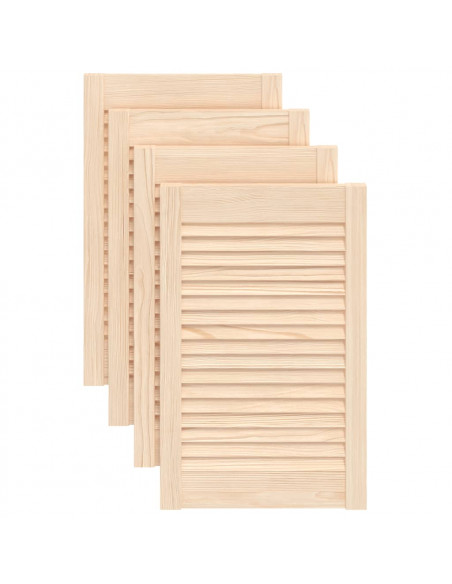 Ante con Design a Lamelle 4 pz 61,5x39,4 cm in Legno di Pino
