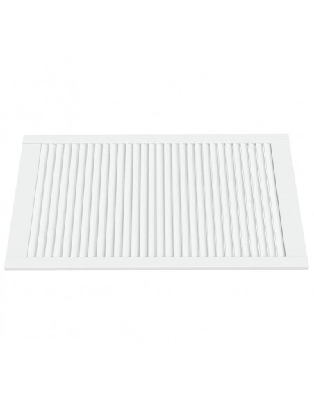 Ante a Lamelle Bianche 2 pz Bianche 99,3x59,4 cm Legno di Pino