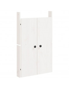 Ante da Cucina da Esterno Bianche 50x9x82 cm Legno Massello di Pino 2