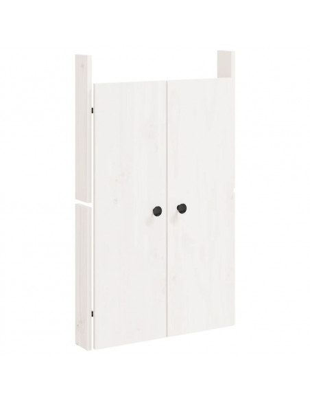 Ante da Cucina da Esterno Bianche 50x9x82 cm Legno Massello di Pino