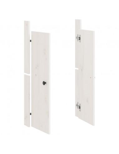 Ante da Cucina da Esterno Bianche 50x9x82 cm Legno Massello di Pino