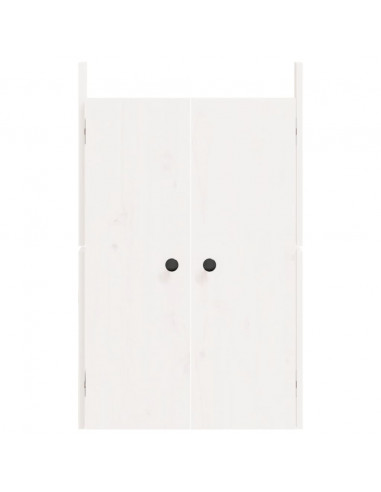 Ante da Cucina da Esterno Bianche 50x9x82 cm Legno Massello di Pino