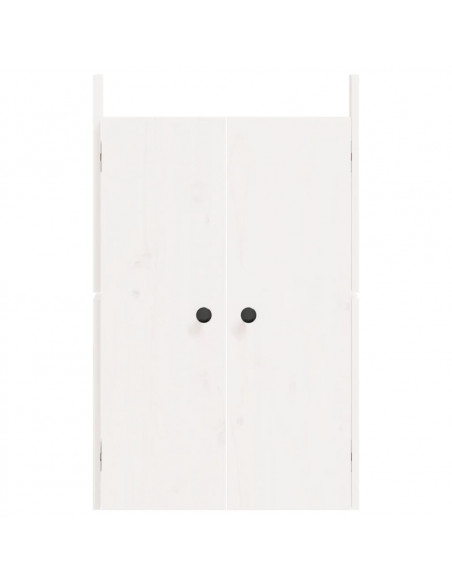 Ante da Cucina da Esterno Bianche 50x9x82 cm Legno Massello di Pino