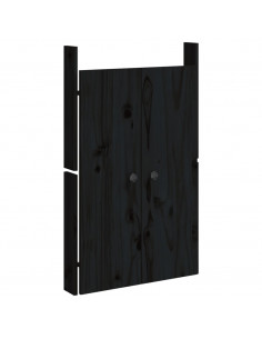 Ante da Cucina da Esterno Nere 50x9x82 cm Legno Massello di Pino 2