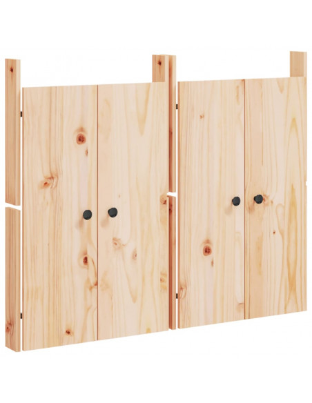 Ante da Cucina da Esterno 2pz 50x9x82 cm Legno Massello di Pino
