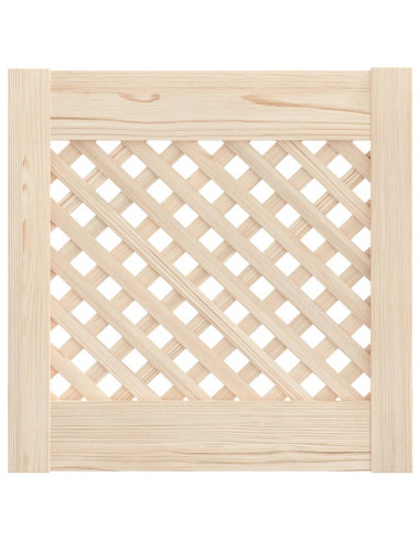 Ante con Design a Reticolo 2 pz 39,5x39,5 cm in Legno di Pino
