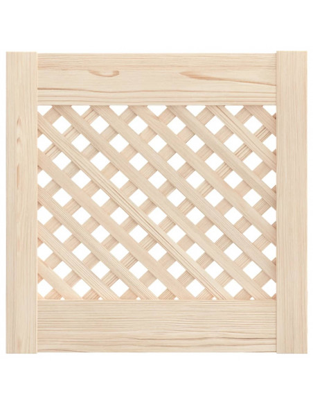 Ante con Design a Reticolo 2 pz 39,5x39,5 cm in Legno di Pino