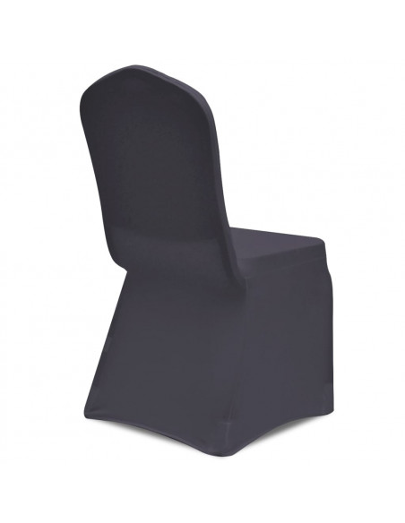Fodera Elastica per Sedie 4 pz Antracite
