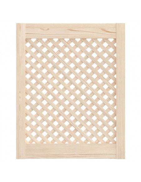 Ante con Design a Reticolo 2 pz 49,5x61,5 cm in Legno di Pino