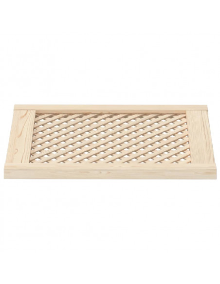 Ante con Design a Reticolo 2 pz 49,5x61,5 cm in Legno di Pino