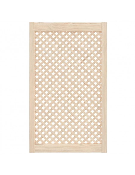 Ante con Design a Reticolo 2 pz 59,5x99 cm in Legno di Pino