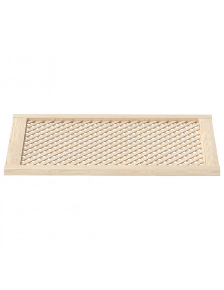 Ante con Design a Reticolo 2 pz 59,5x99 cm in Legno di Pino
