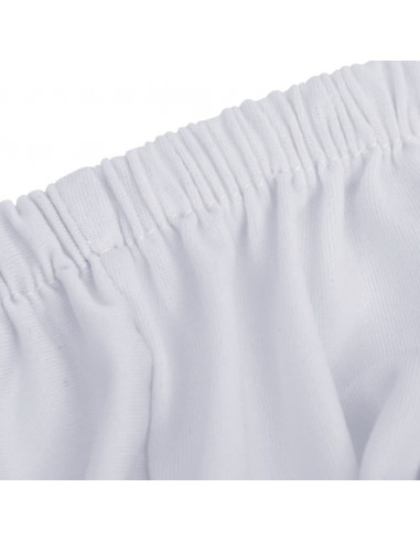 Fodera Elasticizzata Divano 4 Posti in Jersey Poliestere Bianco